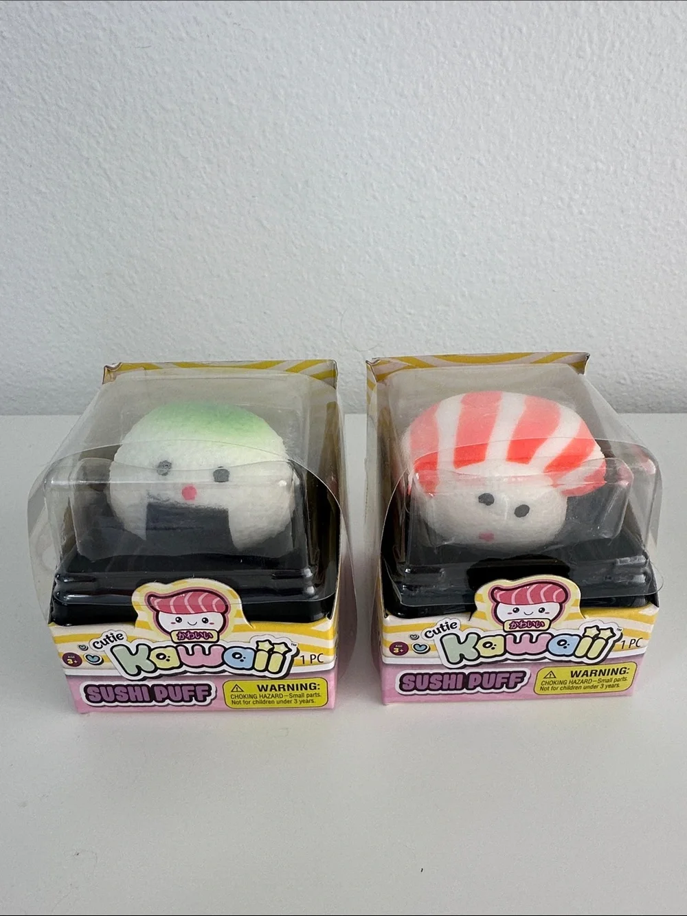 Ja-Ru Kawaii Sushi Puff Squishy Stretchy Fidget Toys - Lot of 4, New!